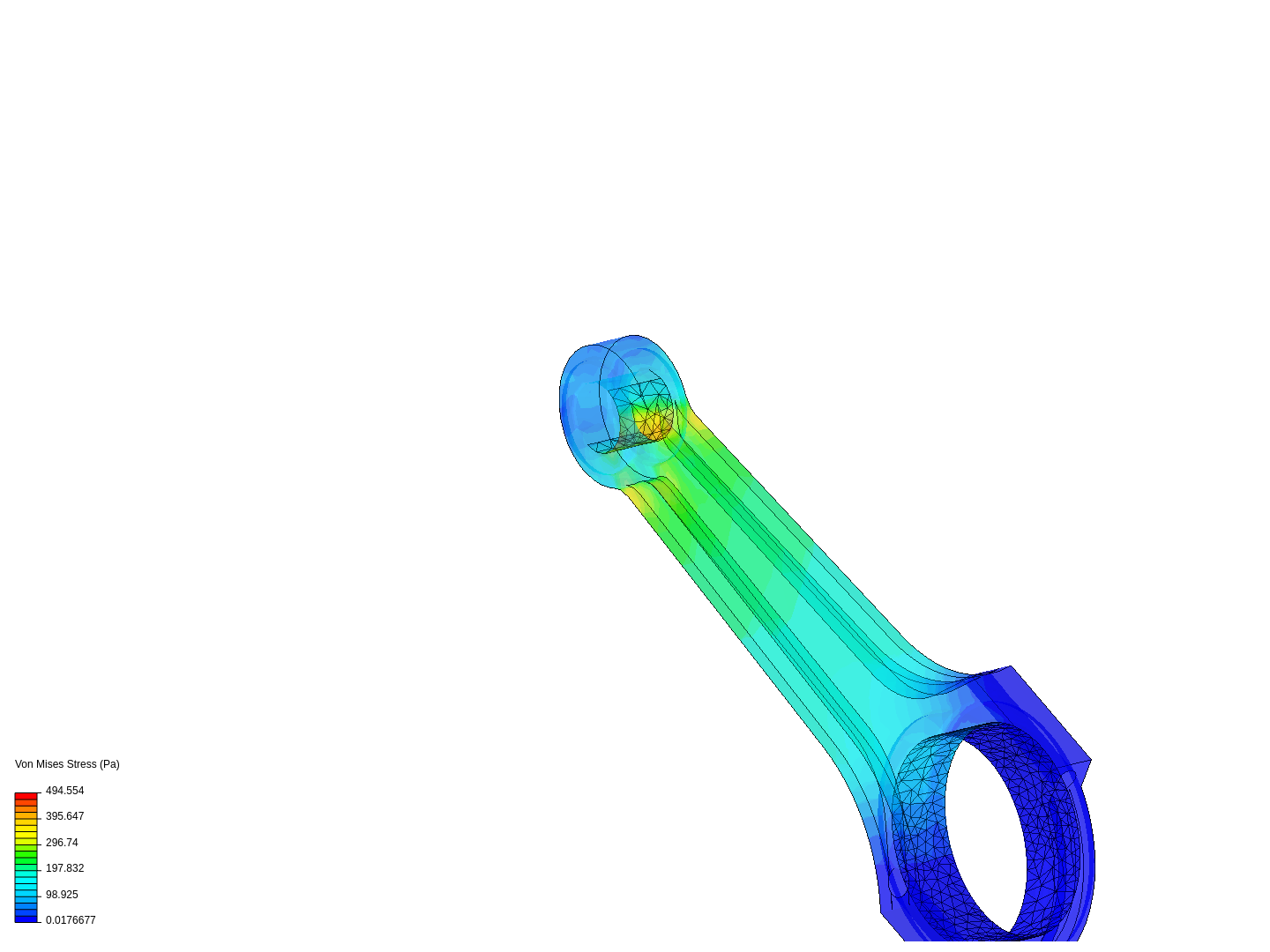 Tutorial 1: Connecting rod stress analysis image