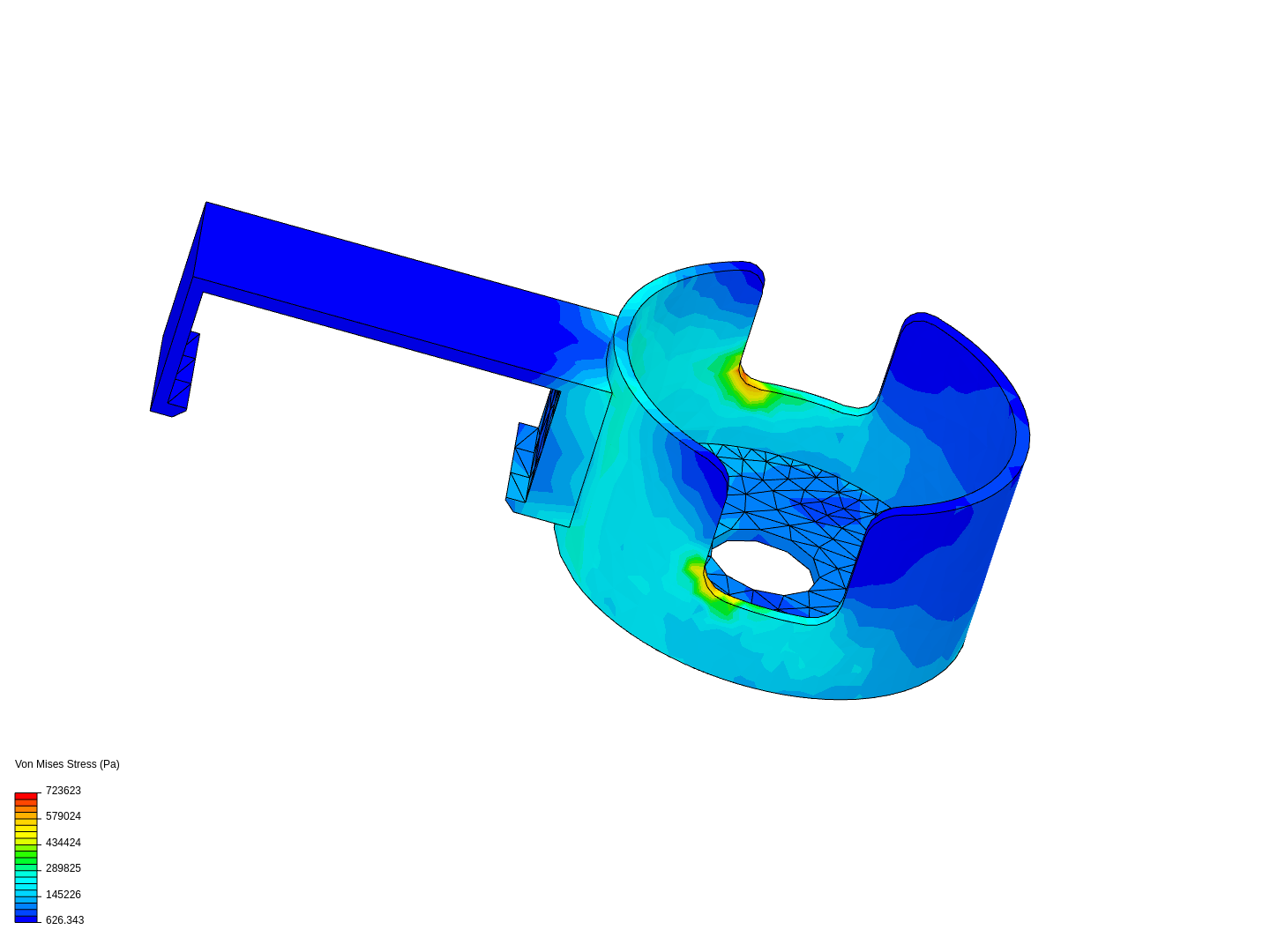 Poang Cupholder - Bending Stress image