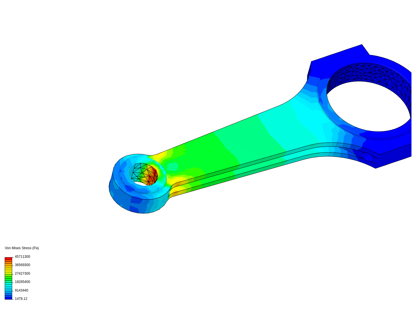 Tutorial 1: Connecting rod stress analysis image