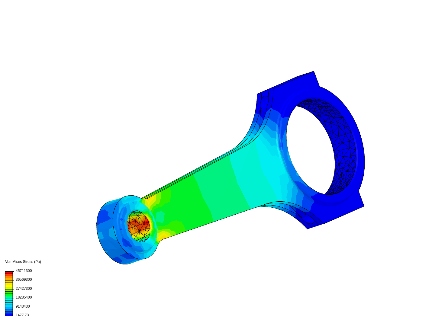 Tutorial 1: Connecting rod stress analysis image