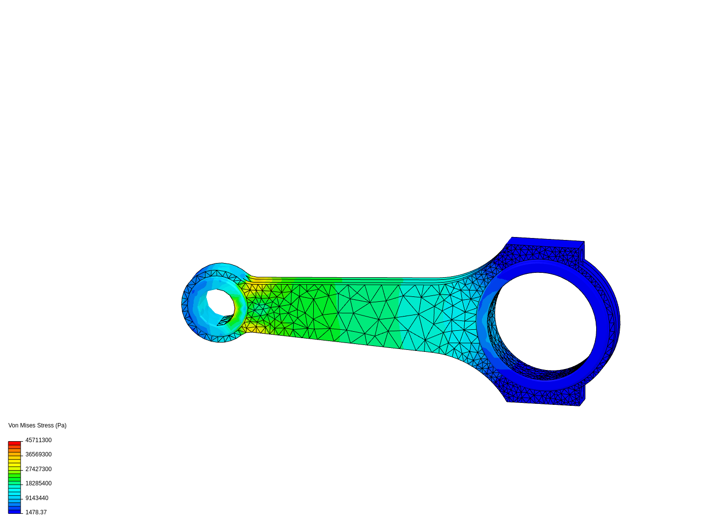 Tutorial 1: Connecting rod stress analysis image