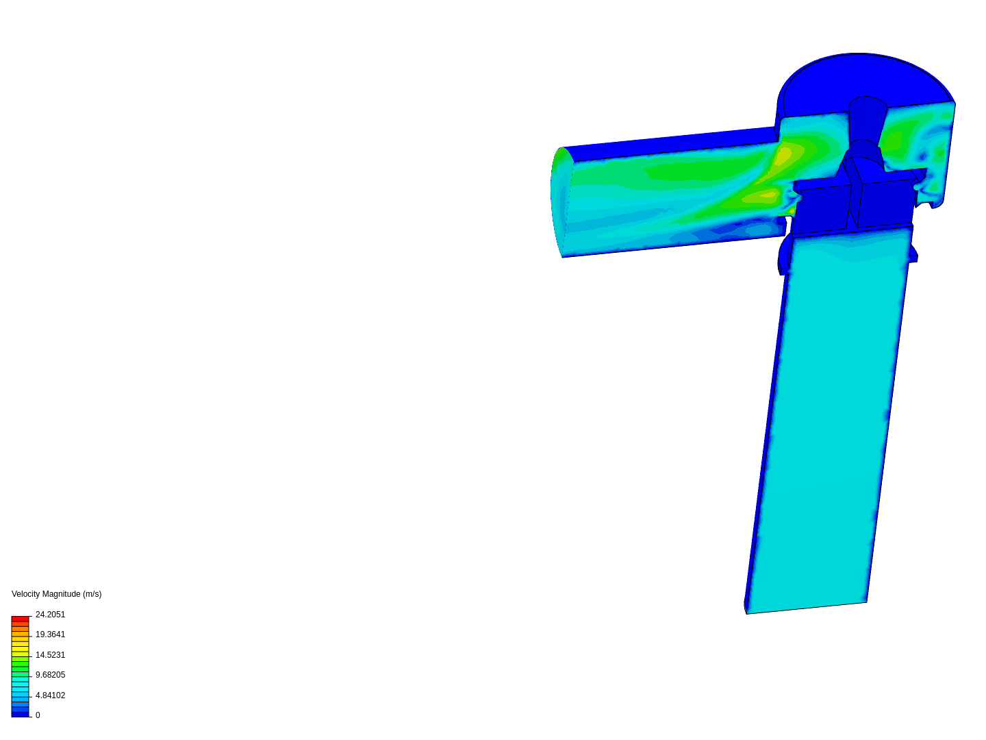 Tutorial: Fluid Flow Through a Valve image