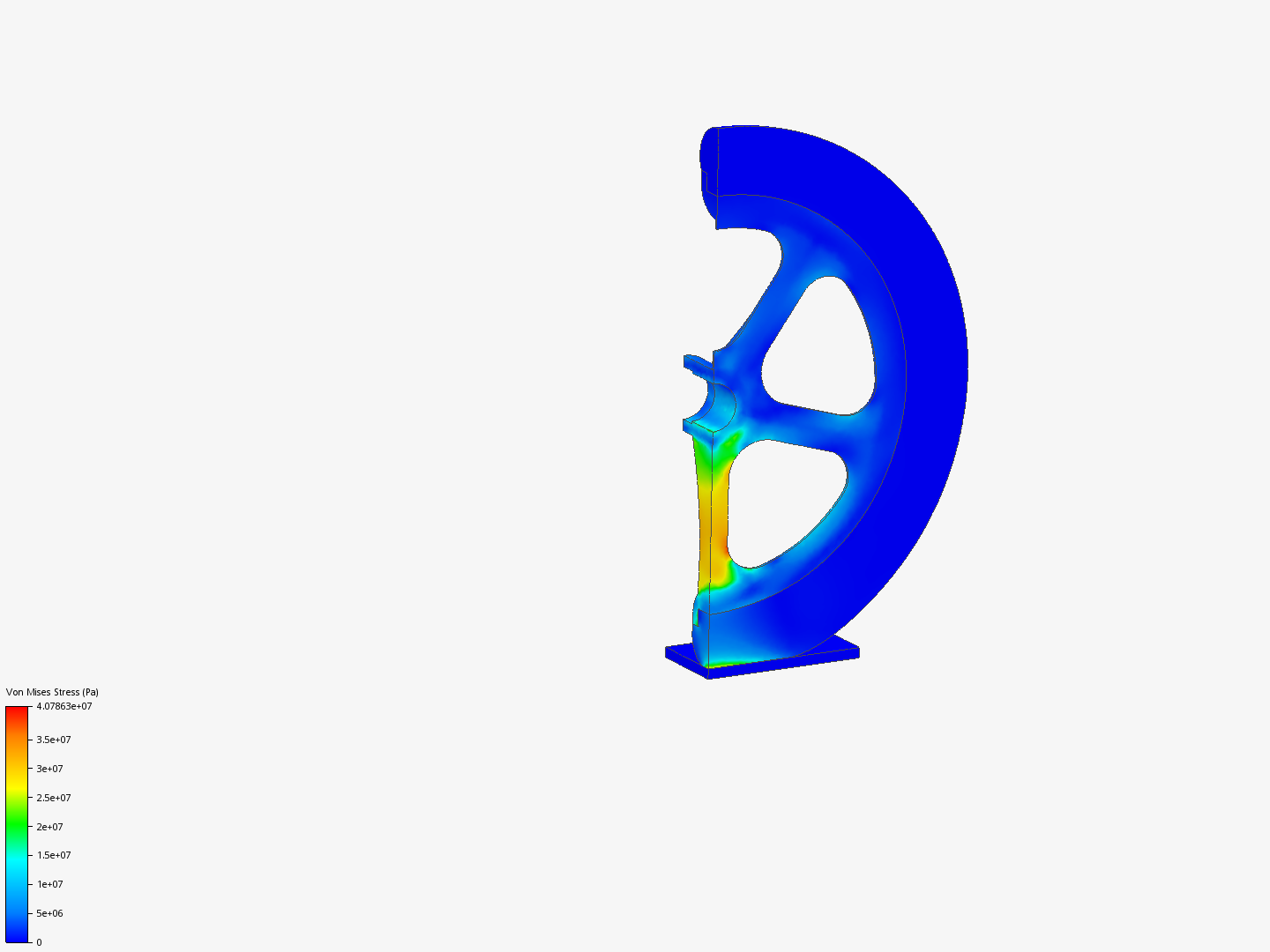 Tutorial: Nonlinear Analysis of a Wheel image