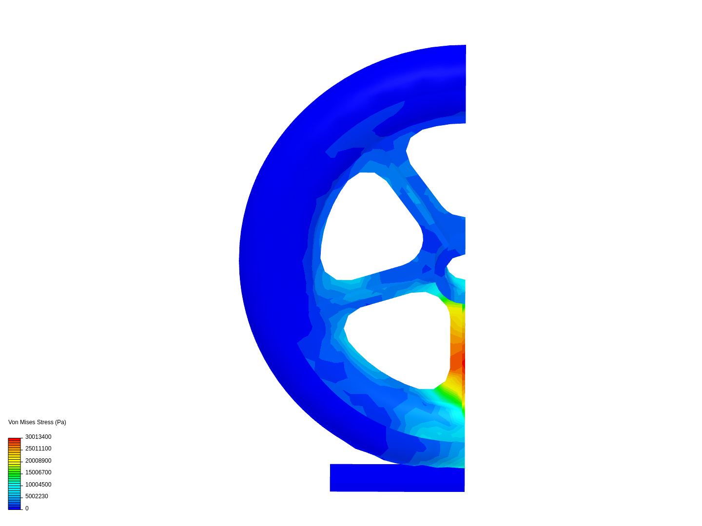 Tutorial: Nonlinear Analysis of a Wheel image