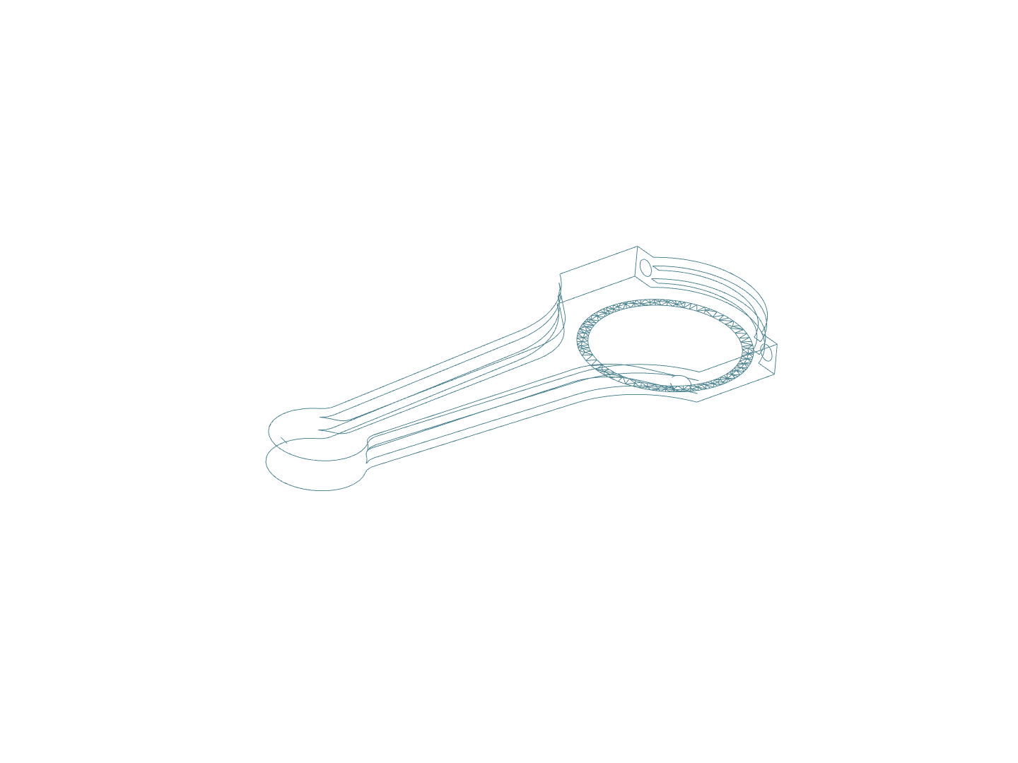 Tutorial 1: Connecting rod stress analysis image