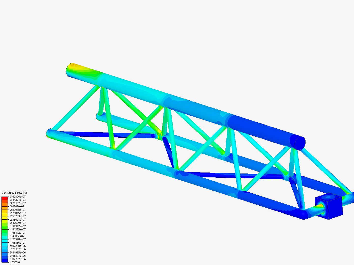 Tutorial - Linear static analysis of a crane image