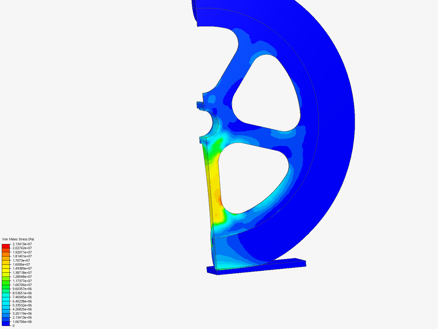 Tutorial: Nonlinear Analysis of a Wheel image