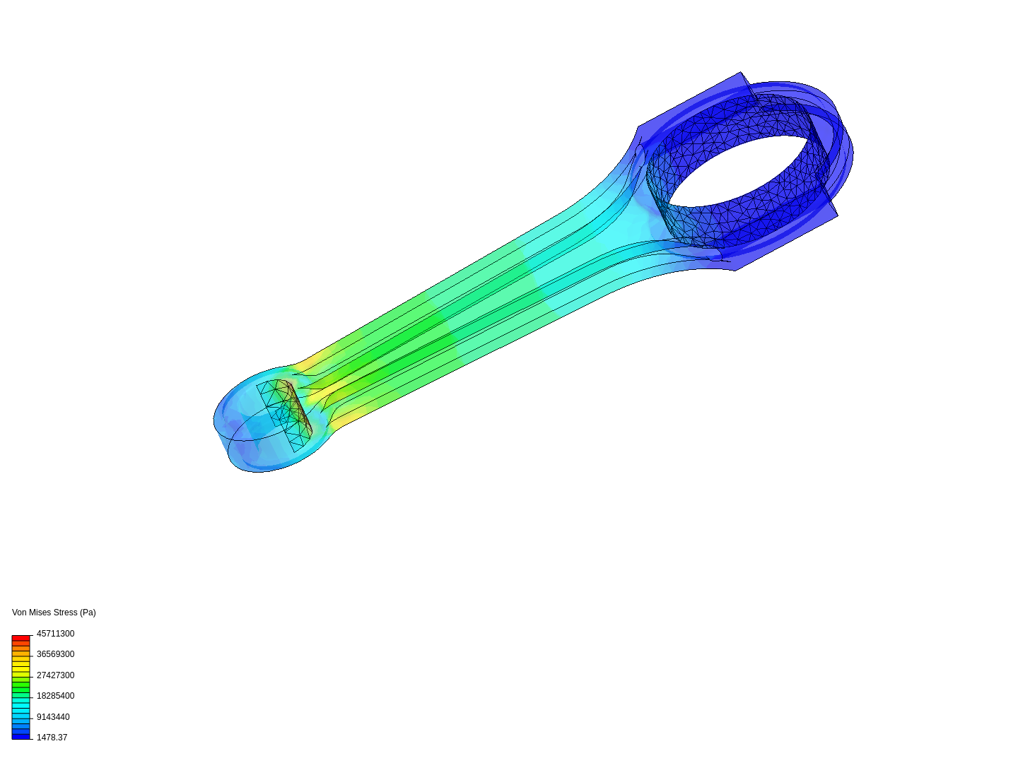 Tutorial 1: Connecting rod stress analysis image