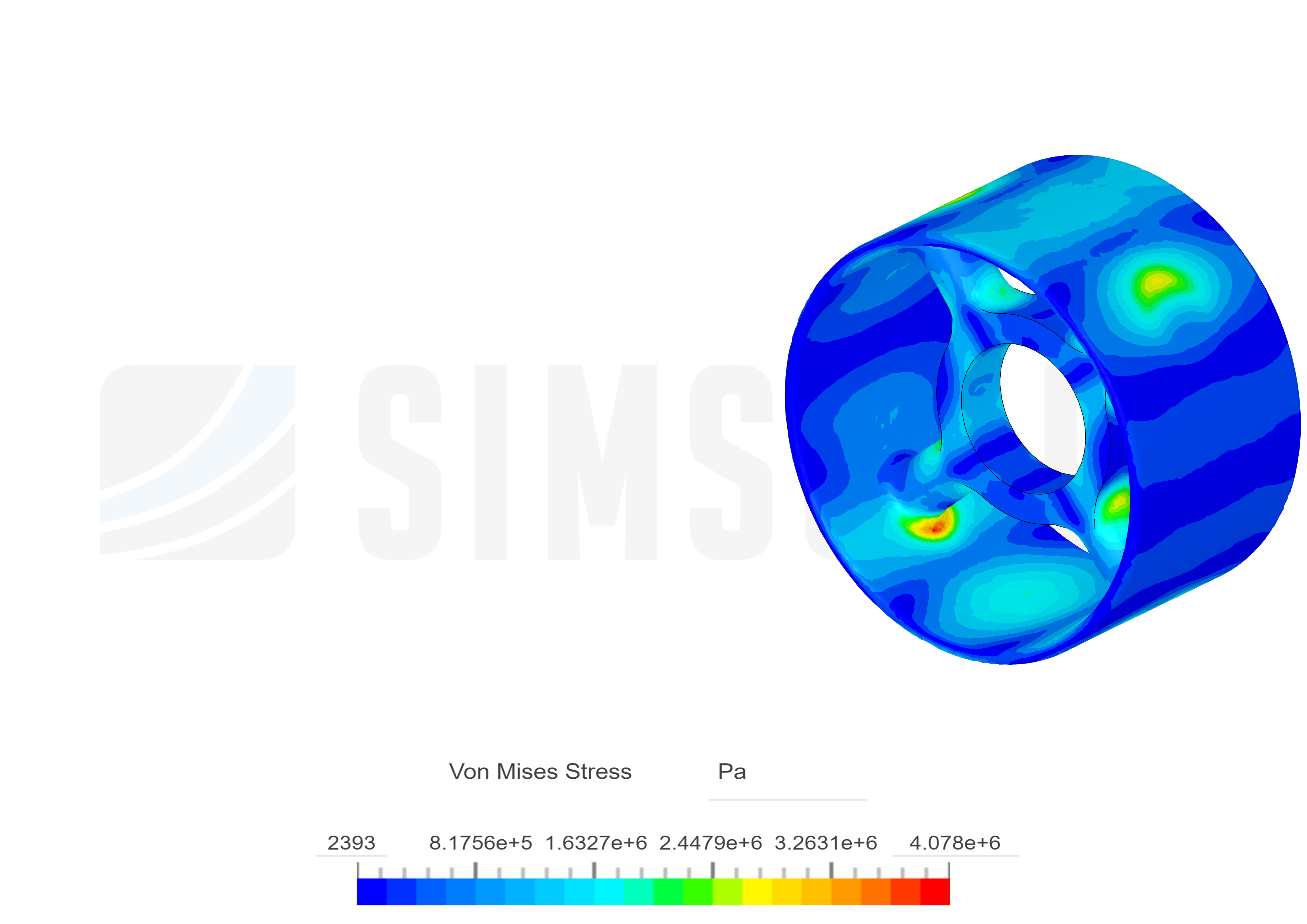 Older wheel FEA image