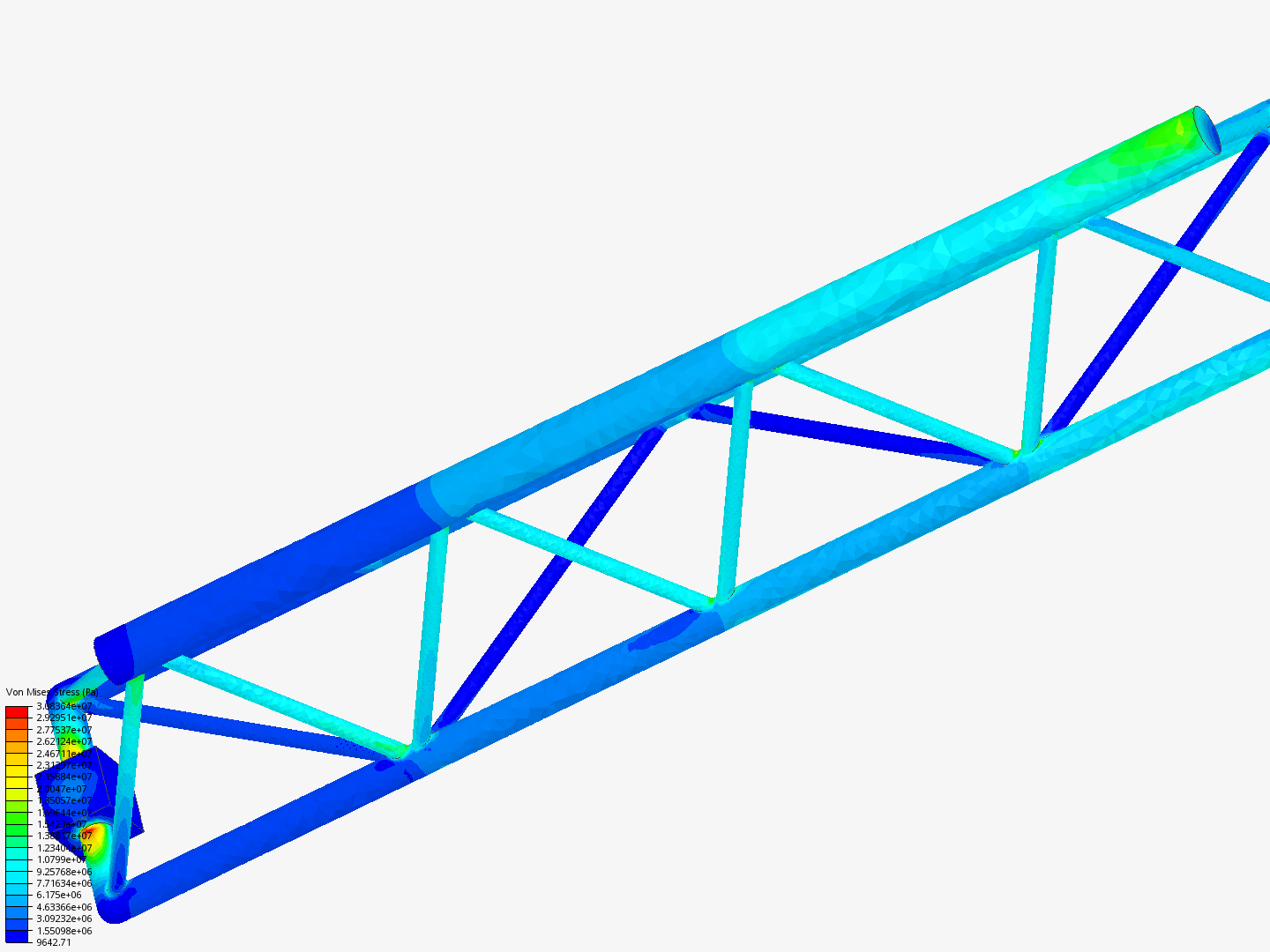 Tutorial - Linear static analysis of a crane image