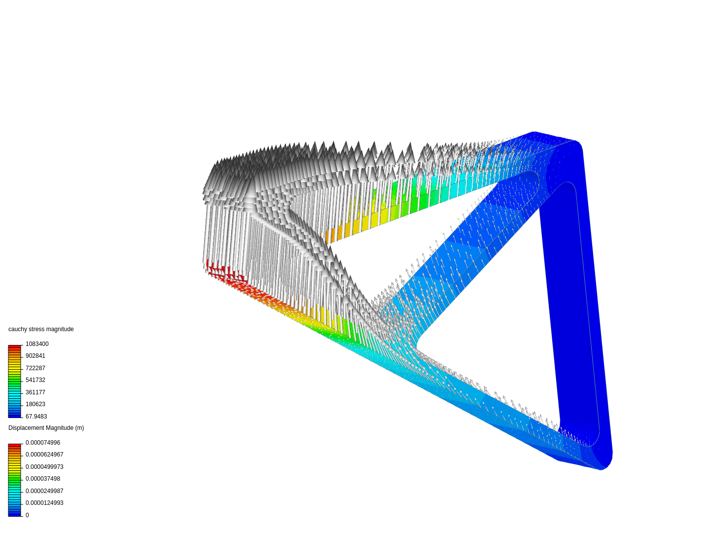 Wall mount finite element analysis image