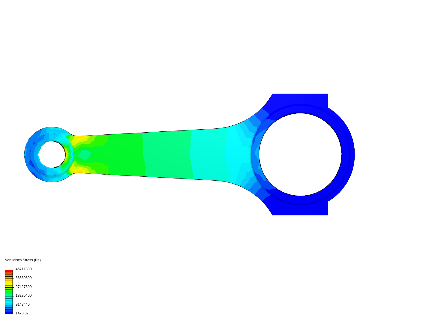 Tutorial 1: Connecting rod stress analysis image