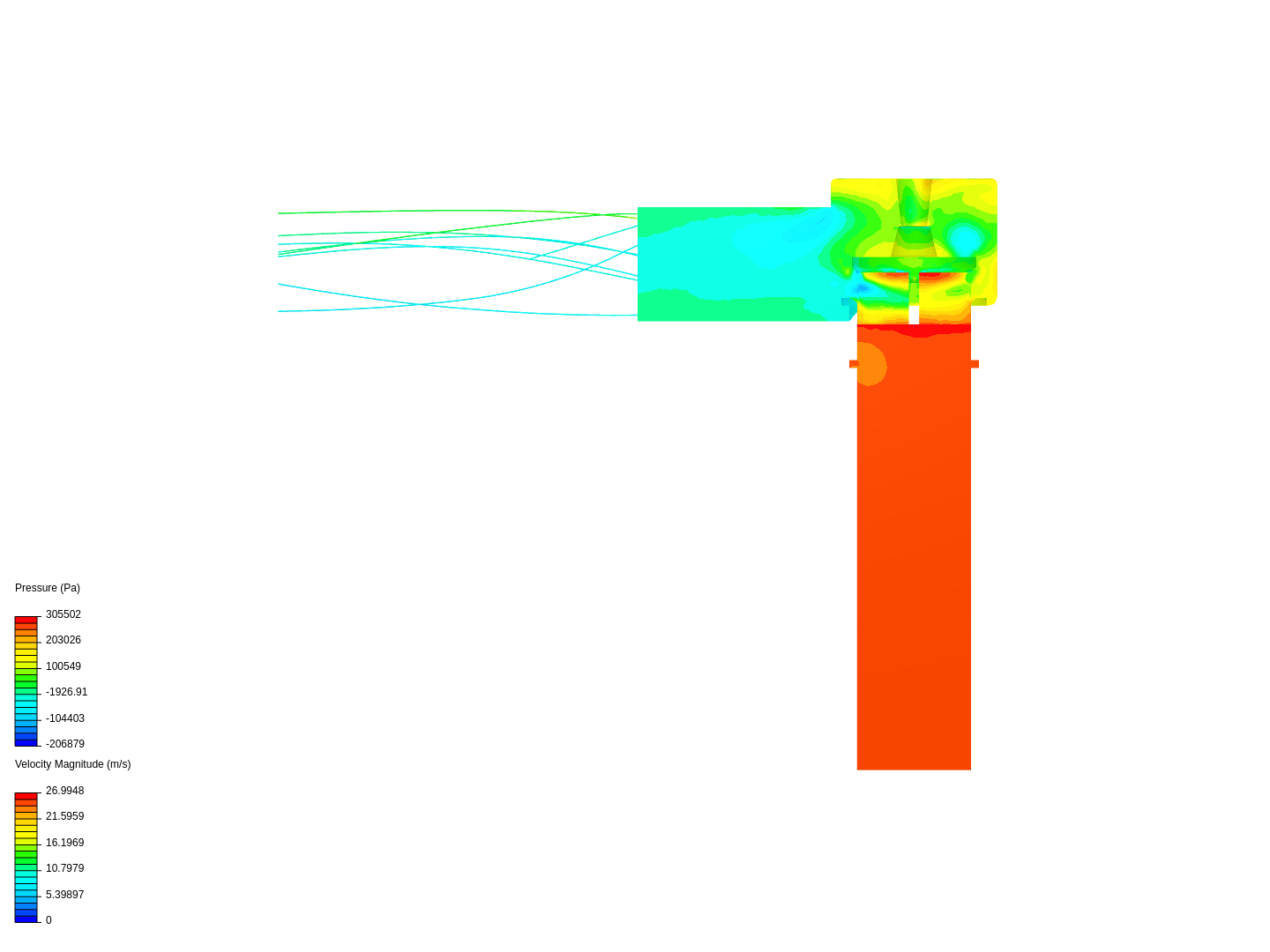 Tutorial: Fluid Flow Through a Valve image