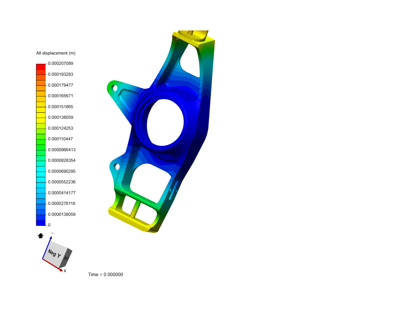 front upright simulation image