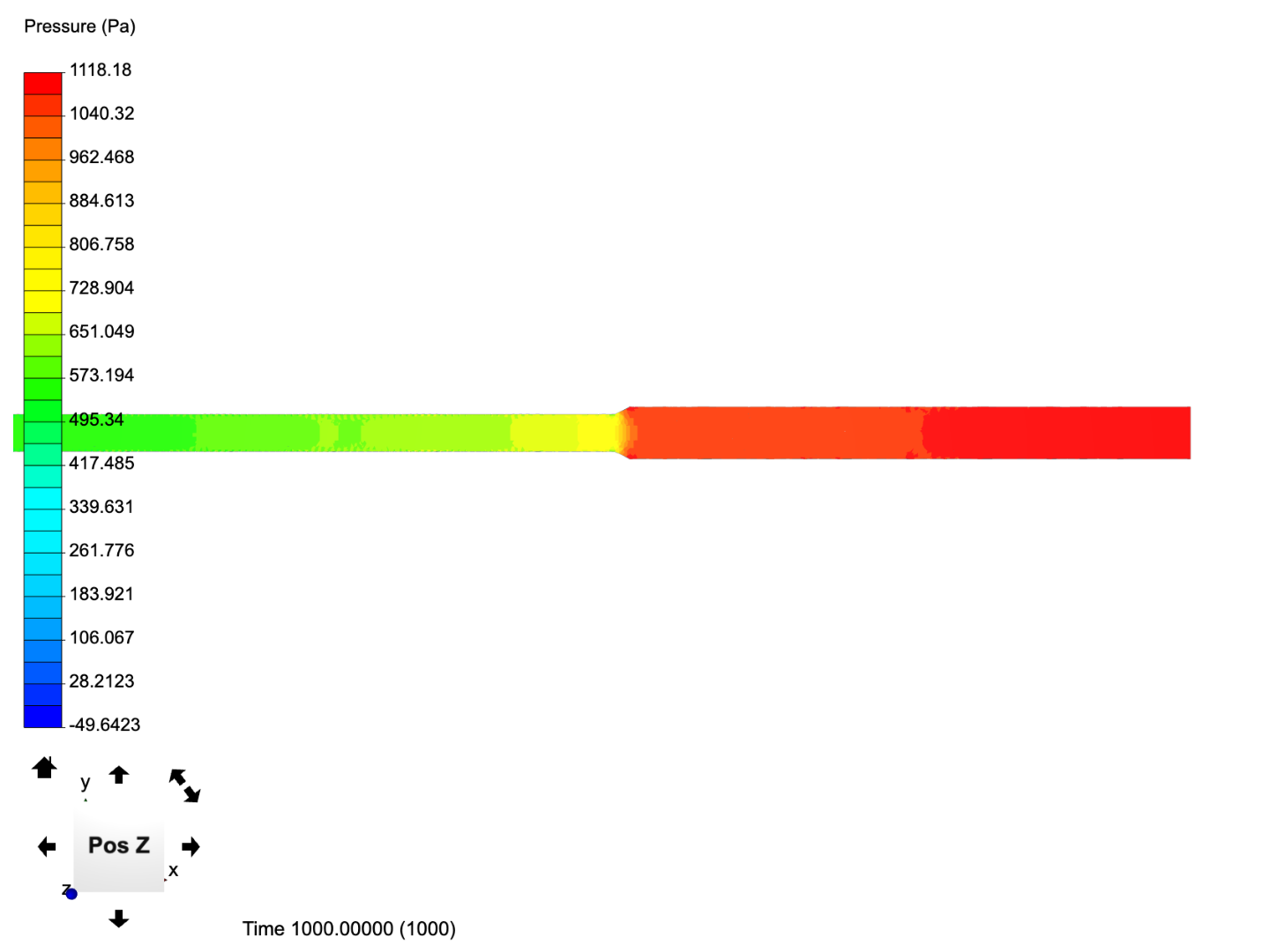 14/10 Venturi (extended) - Flow simulation image