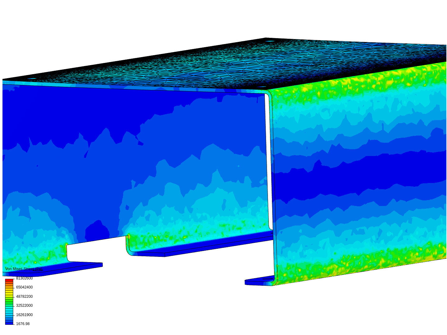 Seat Riser stress analysis image