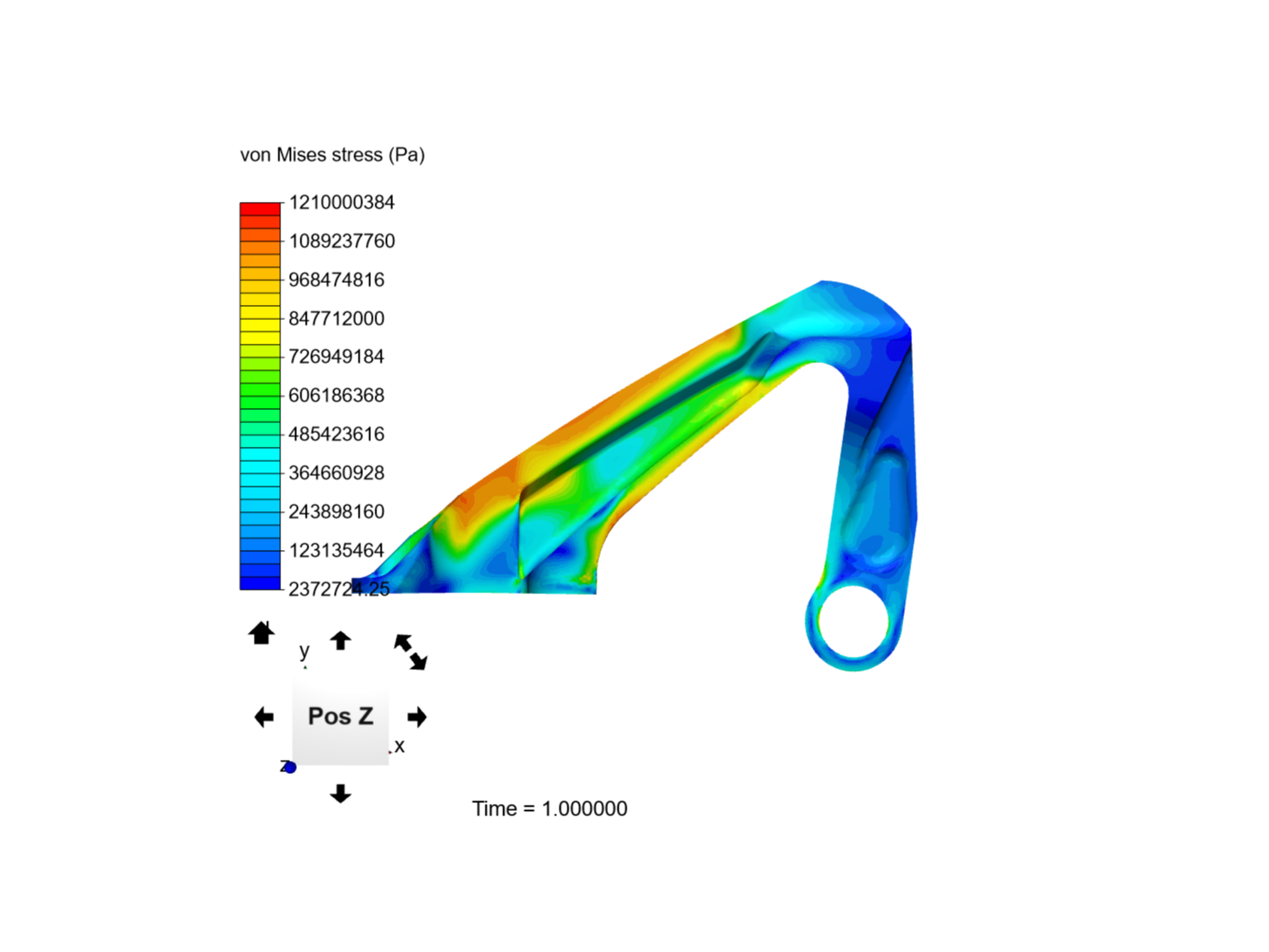 Bracket of jet engine image