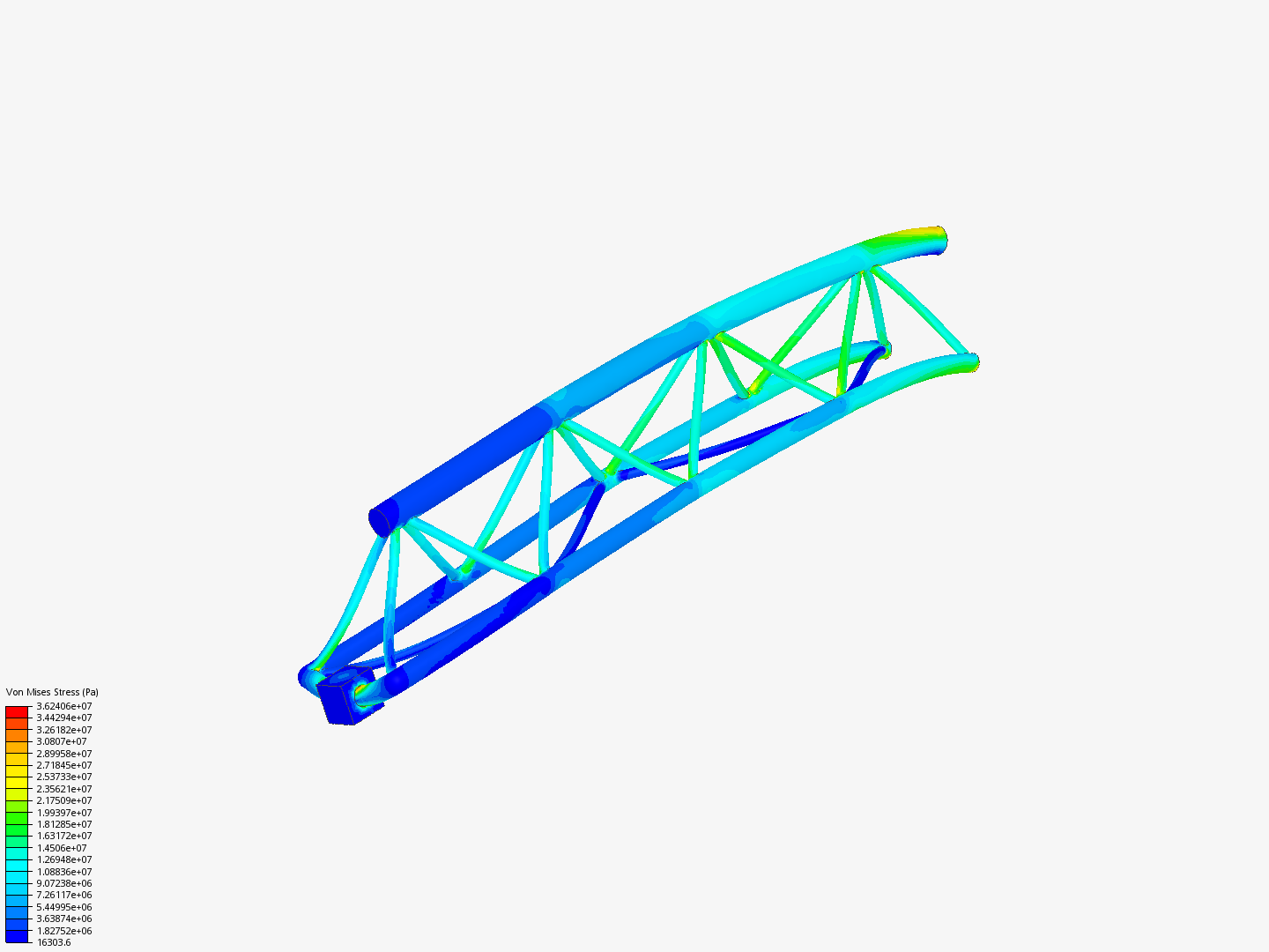 Tutorial - Linear static analysis of a crane image