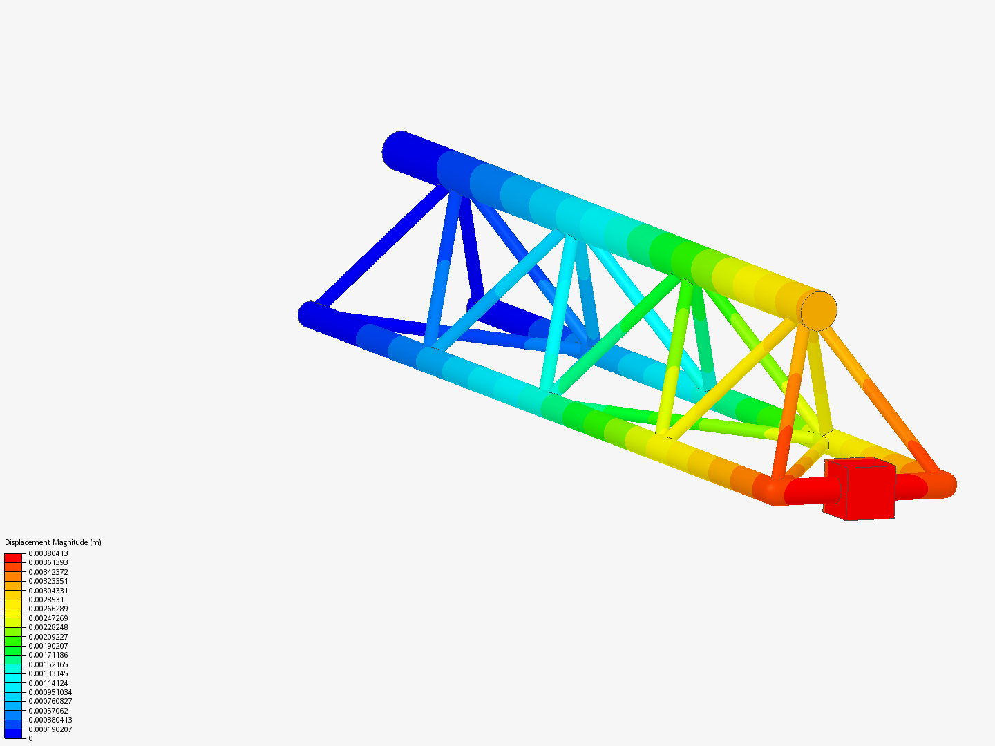 Tutorial - Linear static analysis of a crane image