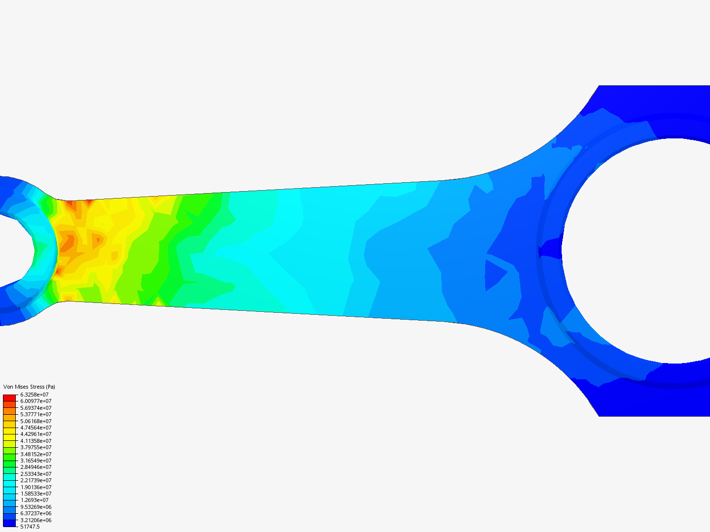 Tutorial 1: Connecting rod stress analysis image