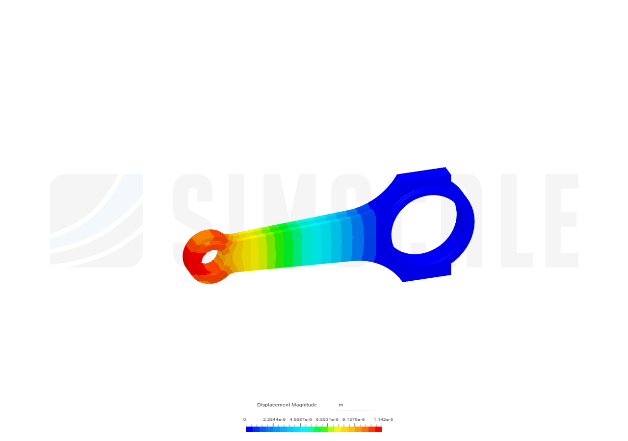 Connecting rod stress analysis image