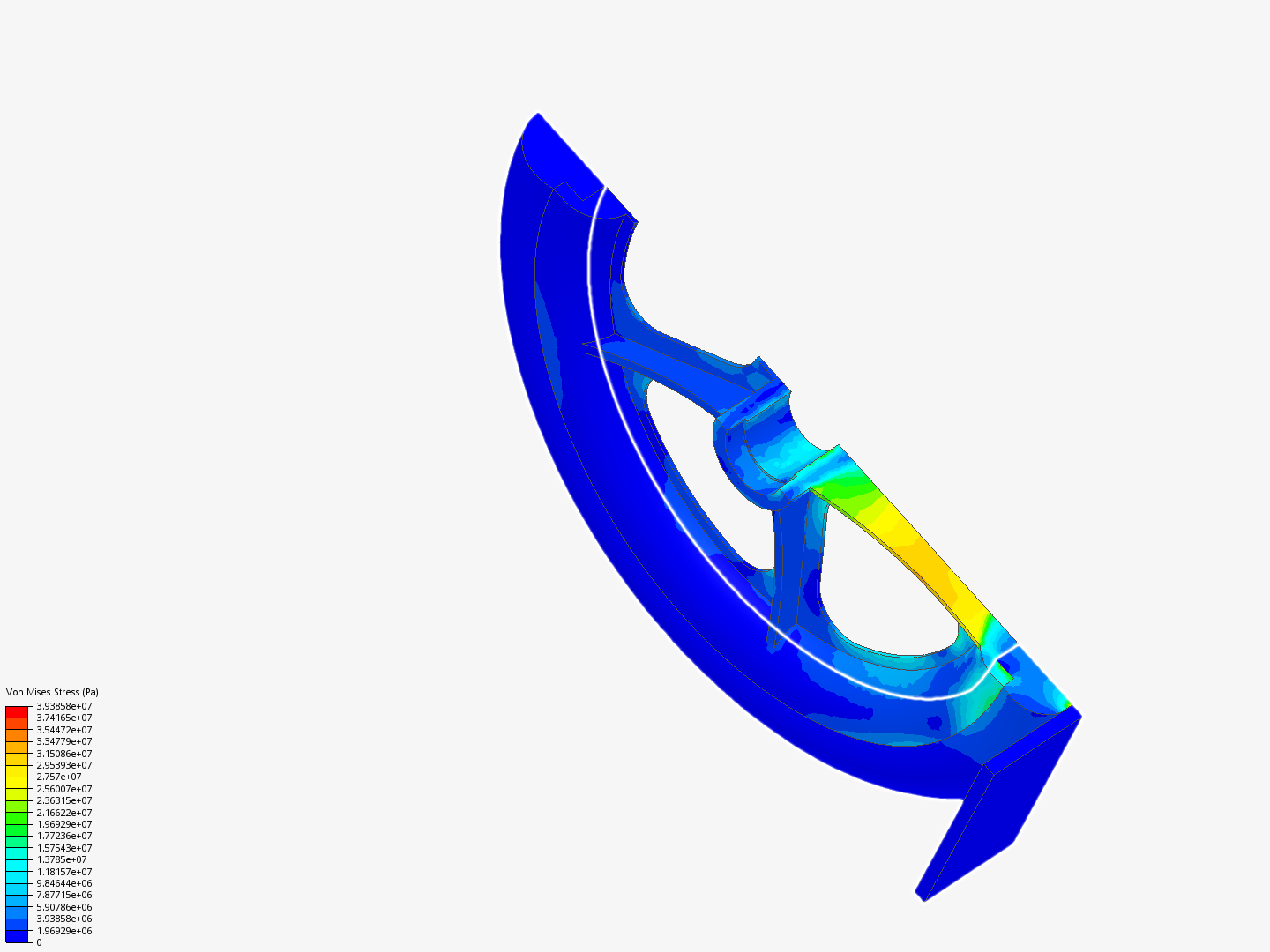 Tutorial: Nonlinear Analysis of a Wheel image