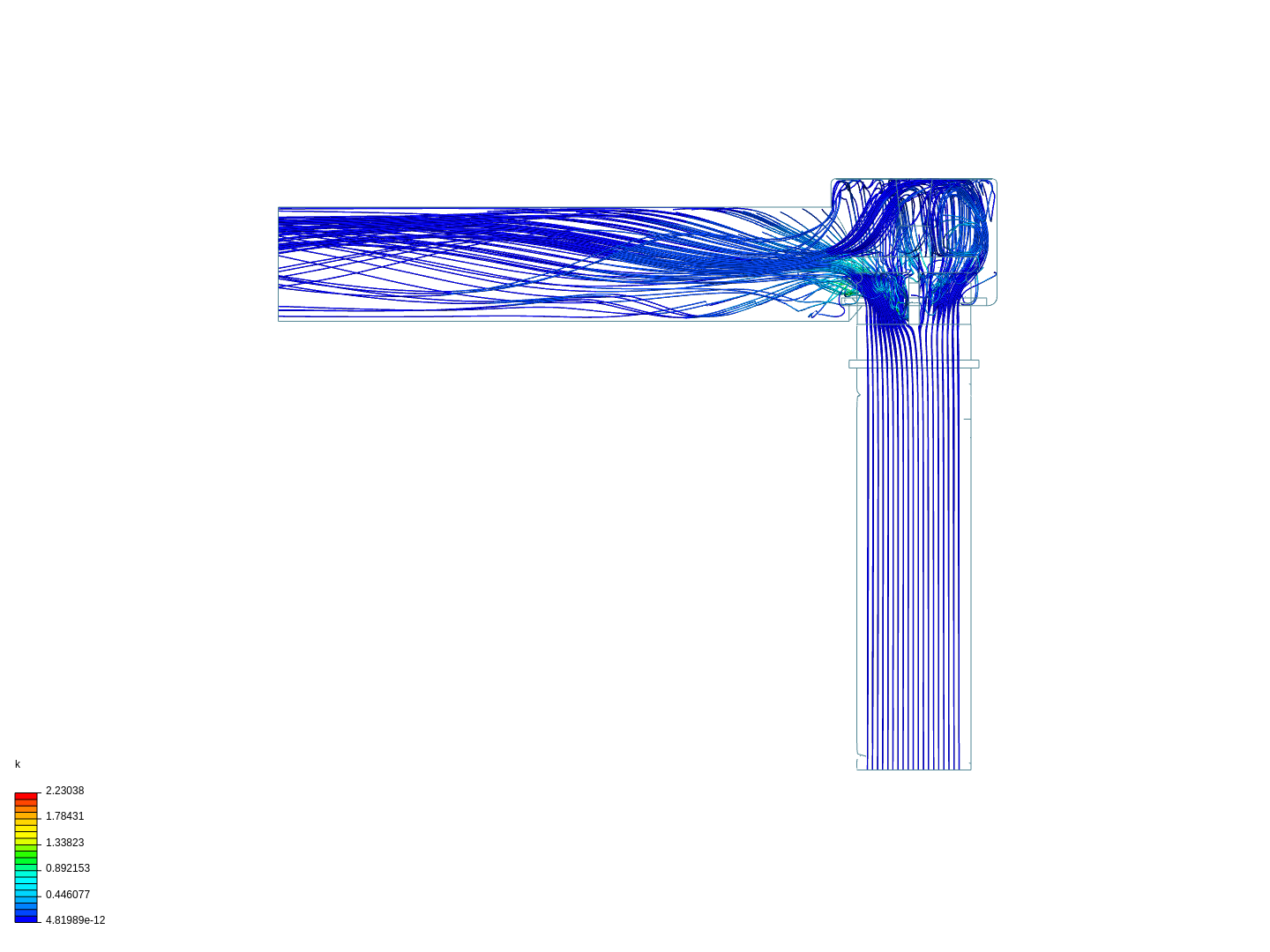 Fluid flow through a Valve image