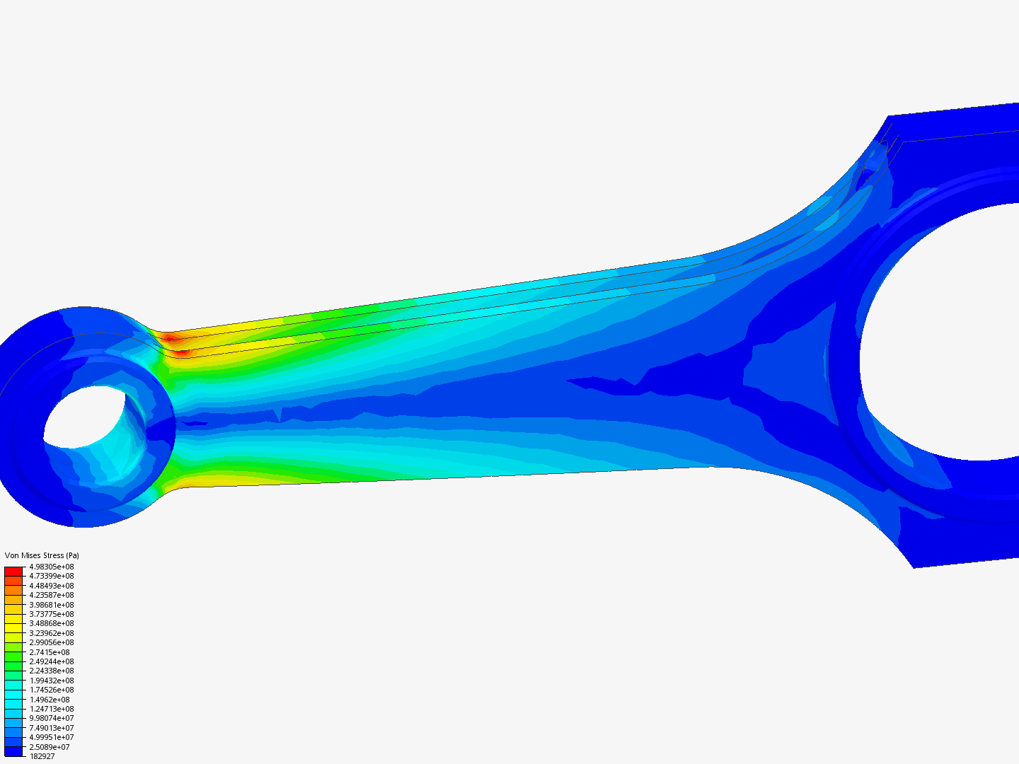 Tutorial 1: Connecting rod stress analysis image