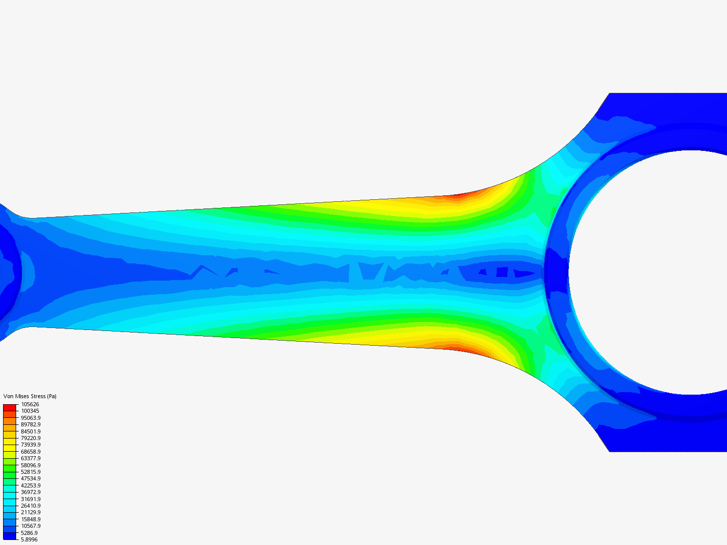 Tutorial 1: Connecting rod stress analysis image