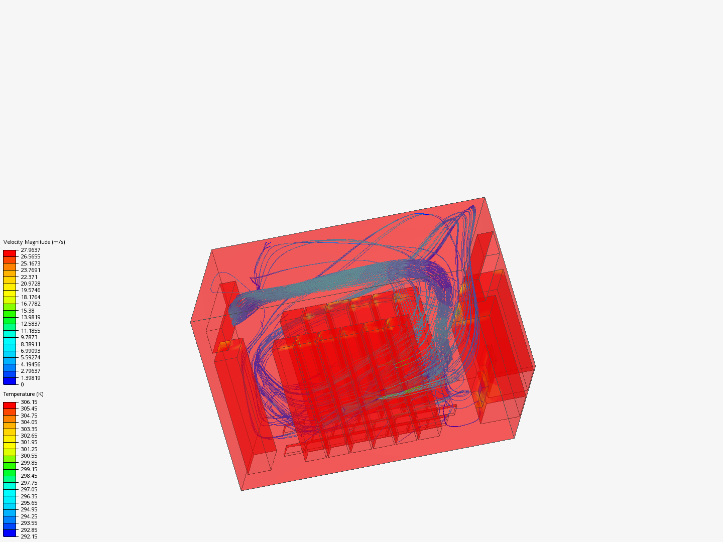 Hot and cold air streams simulation image