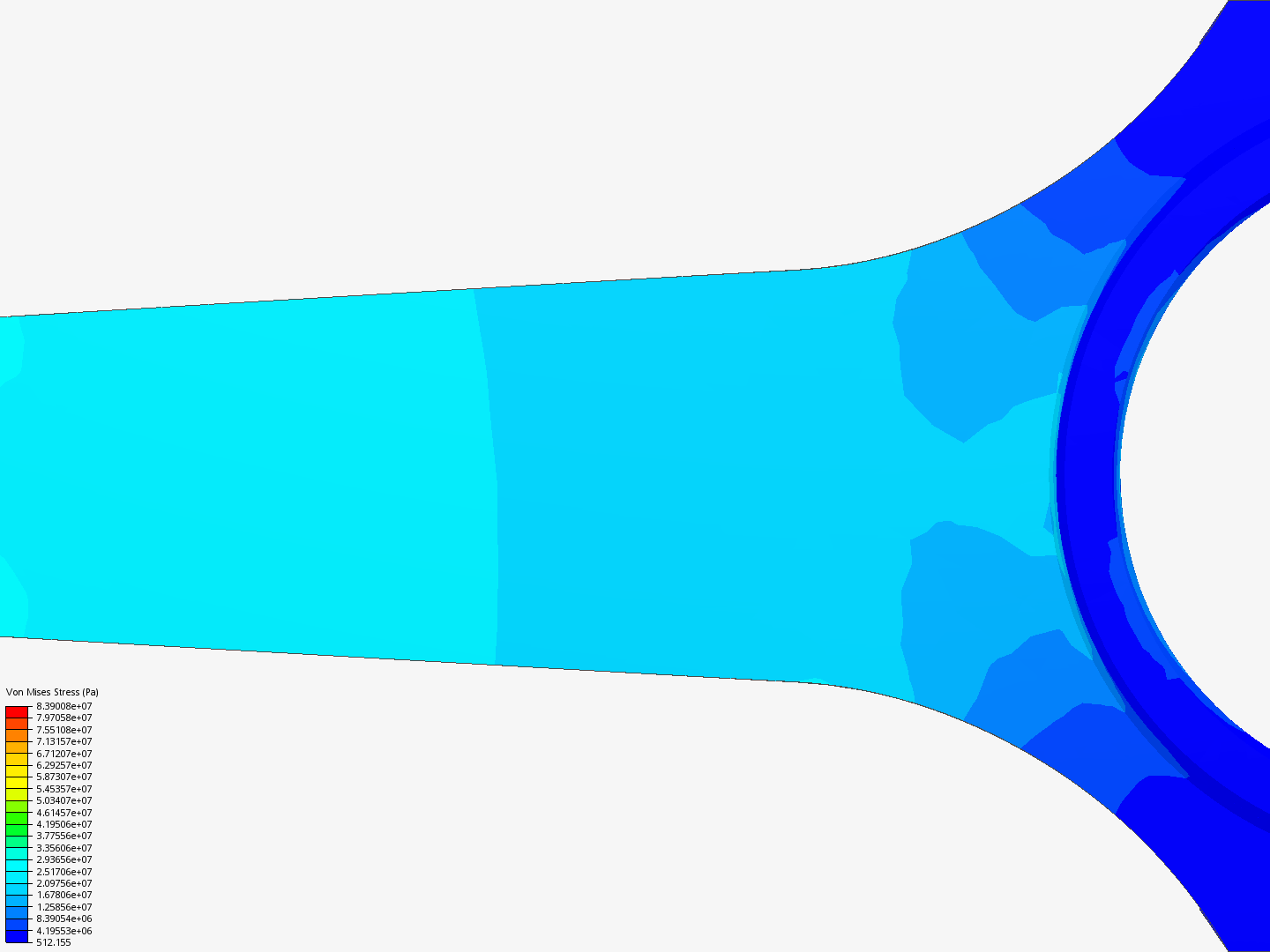 Connecting rod stress analysis image