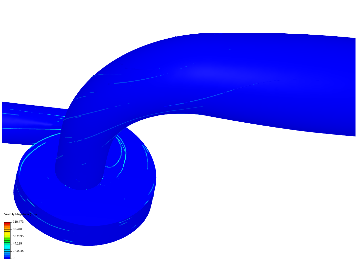 Tutorial: Fluid Flow Simulation Through a Water Turbine image