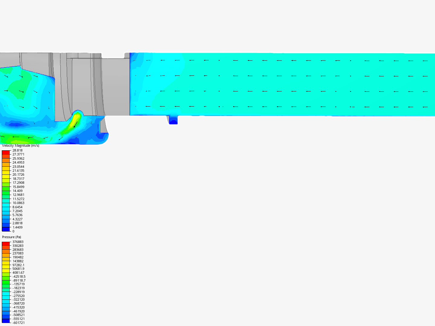 Tutorial: Fluid Flow Through a Valve image