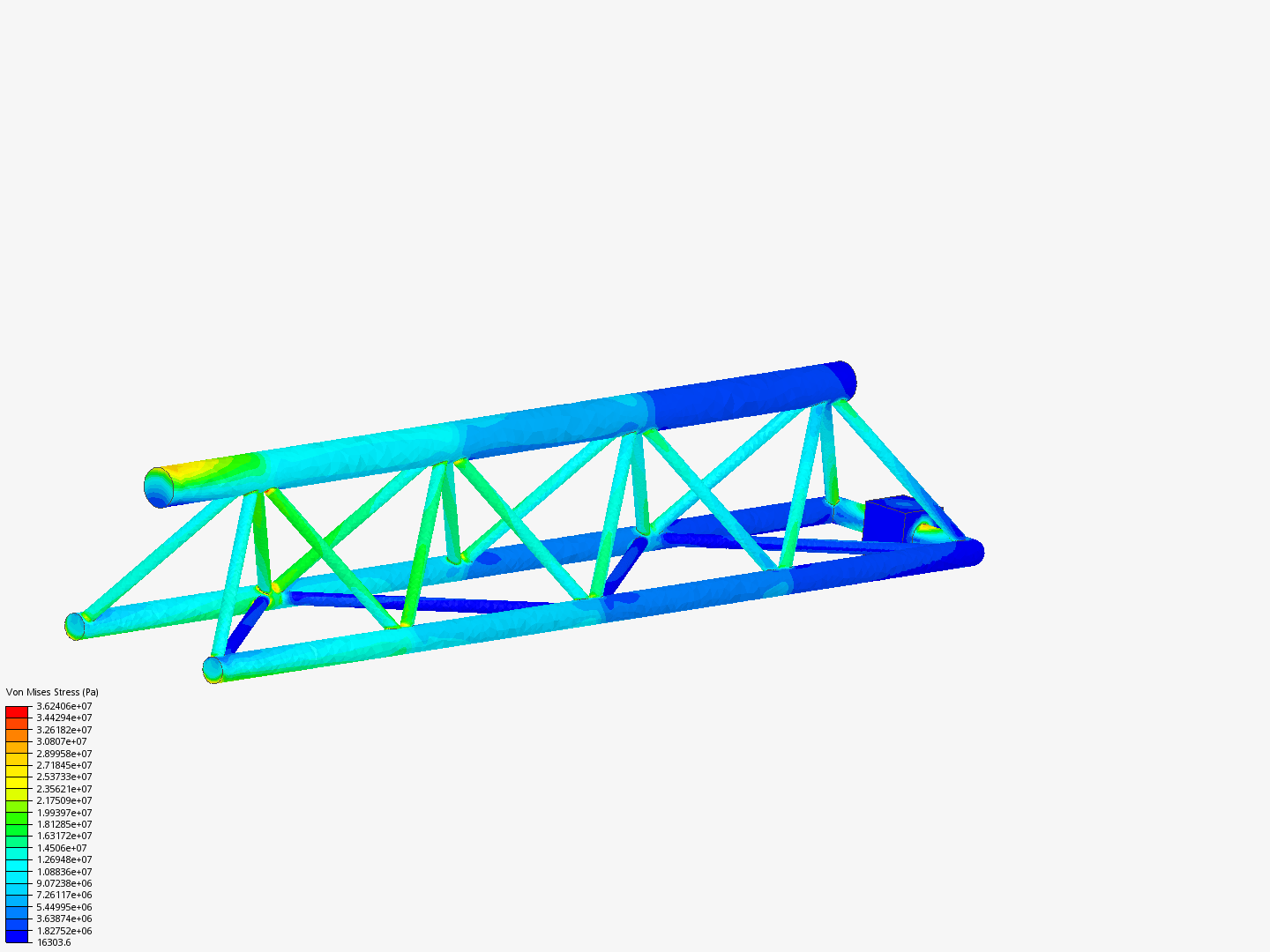 Tutorial - Linear static analysis of a crane image