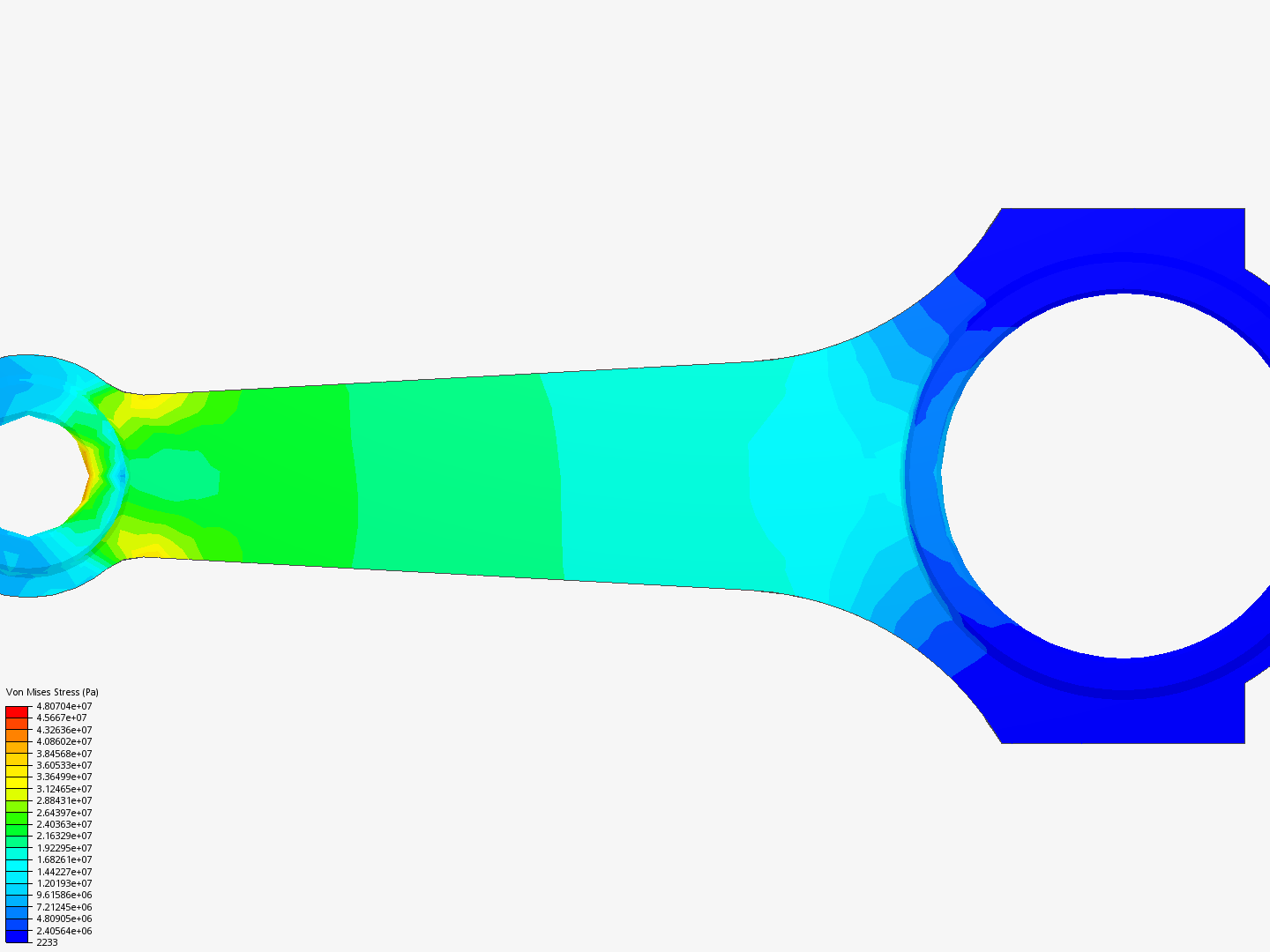 Tutorial 1: Connecting rod stress analysis image