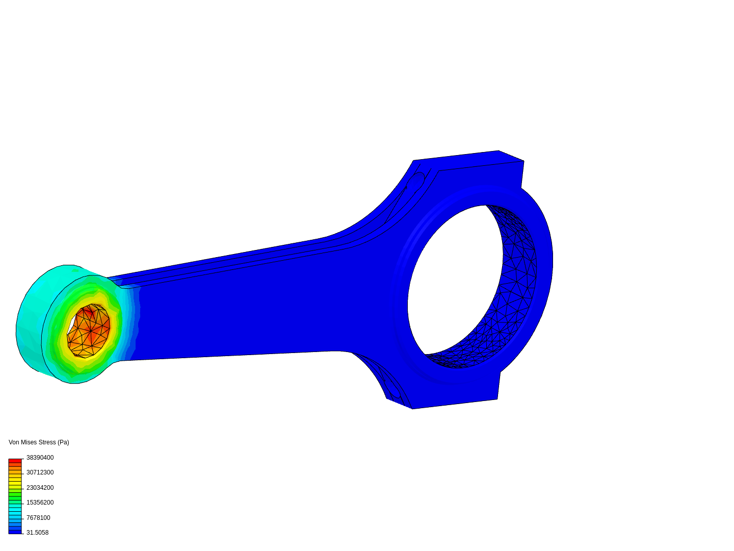 Tutorial 1: Connecting rod stress analysis image