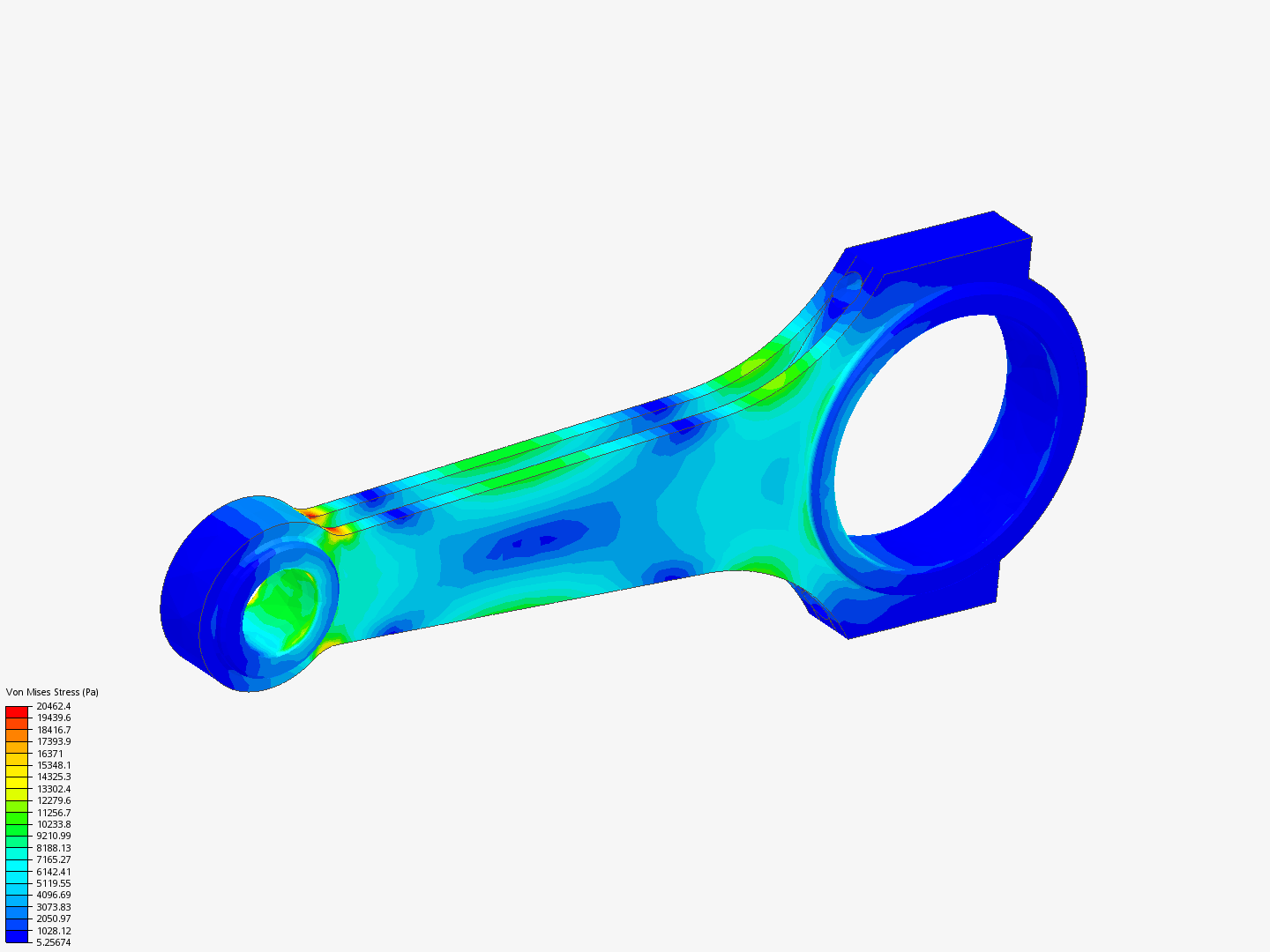 Tutorial 1: Connecting rod stress analysis image