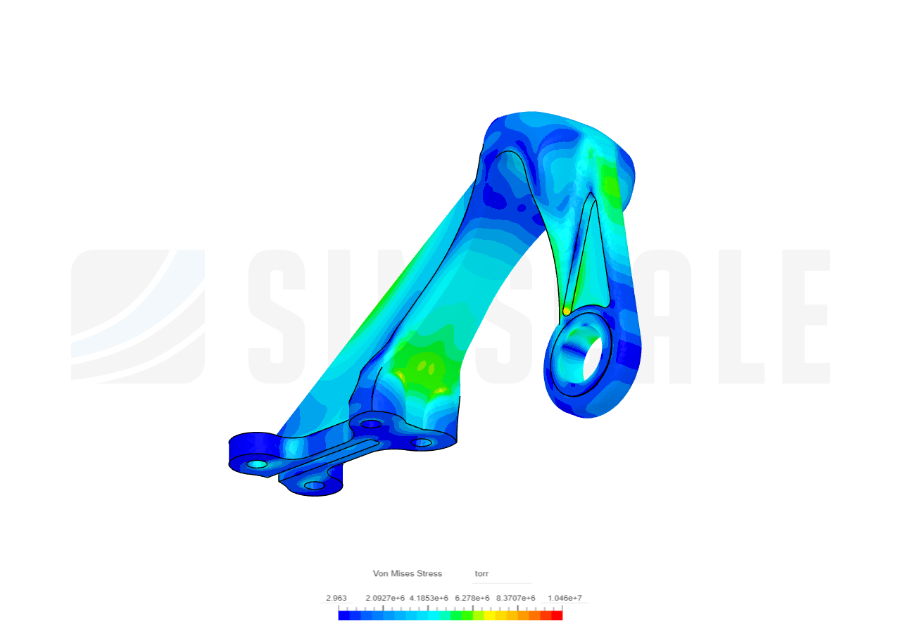 Mech FEM Linear, Nonlinear Analysis & Post-Processing Training - Bearing Bracket Analysis - Copy image