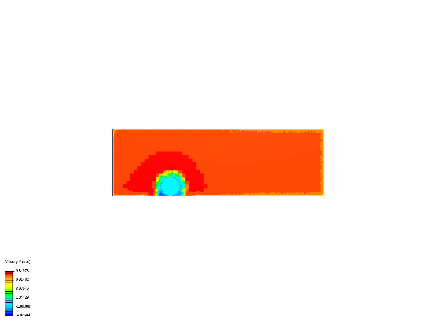 Solid cylinder in wind tunnel image