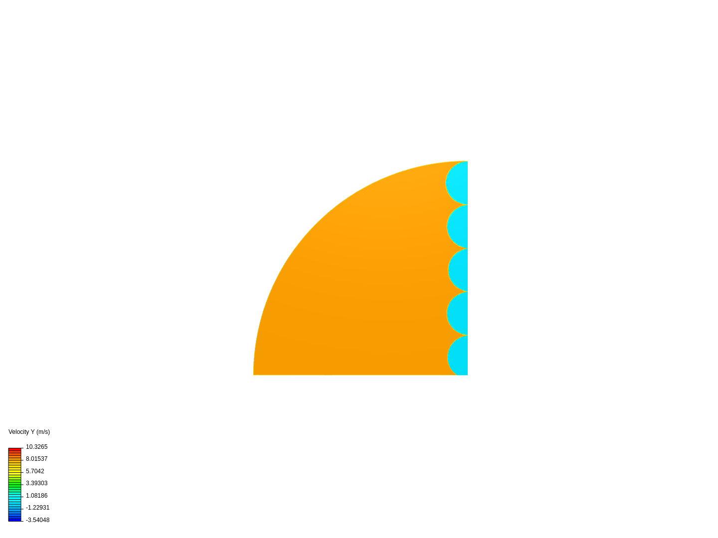 Vertical packing fluid flow image