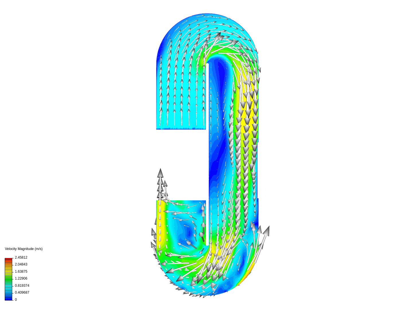 Vertical pipe with MRF image