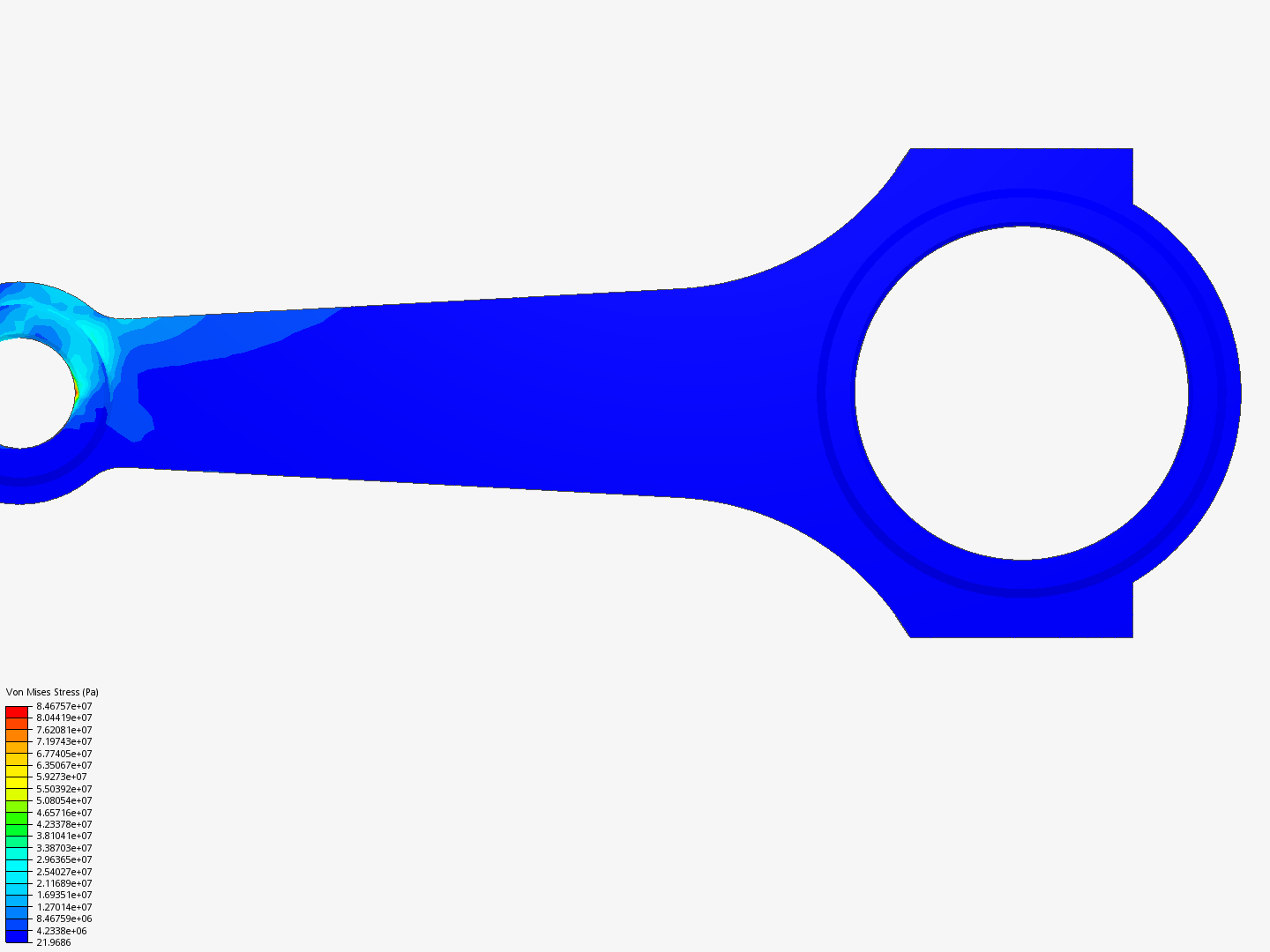 Tutorial 1: Connecting rod stress analysis image