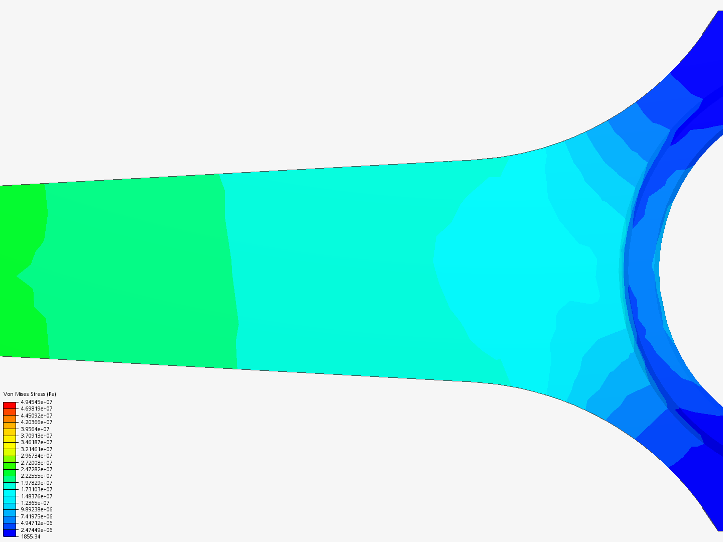 Connecting rod stress analysis image