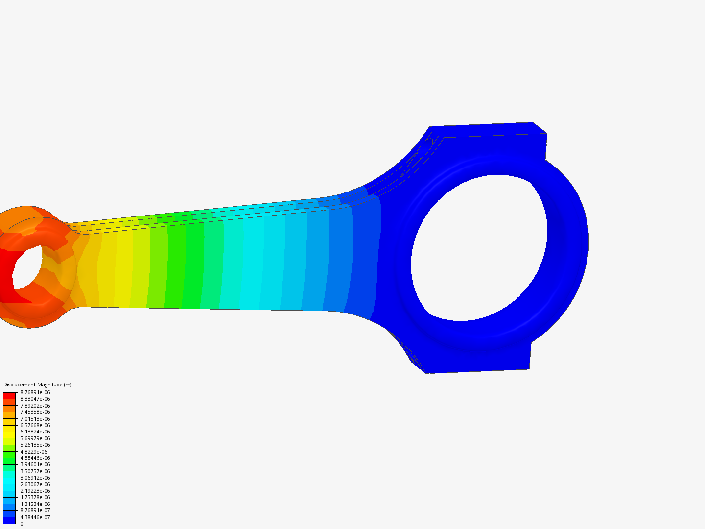 Connecting rod stress analysis image