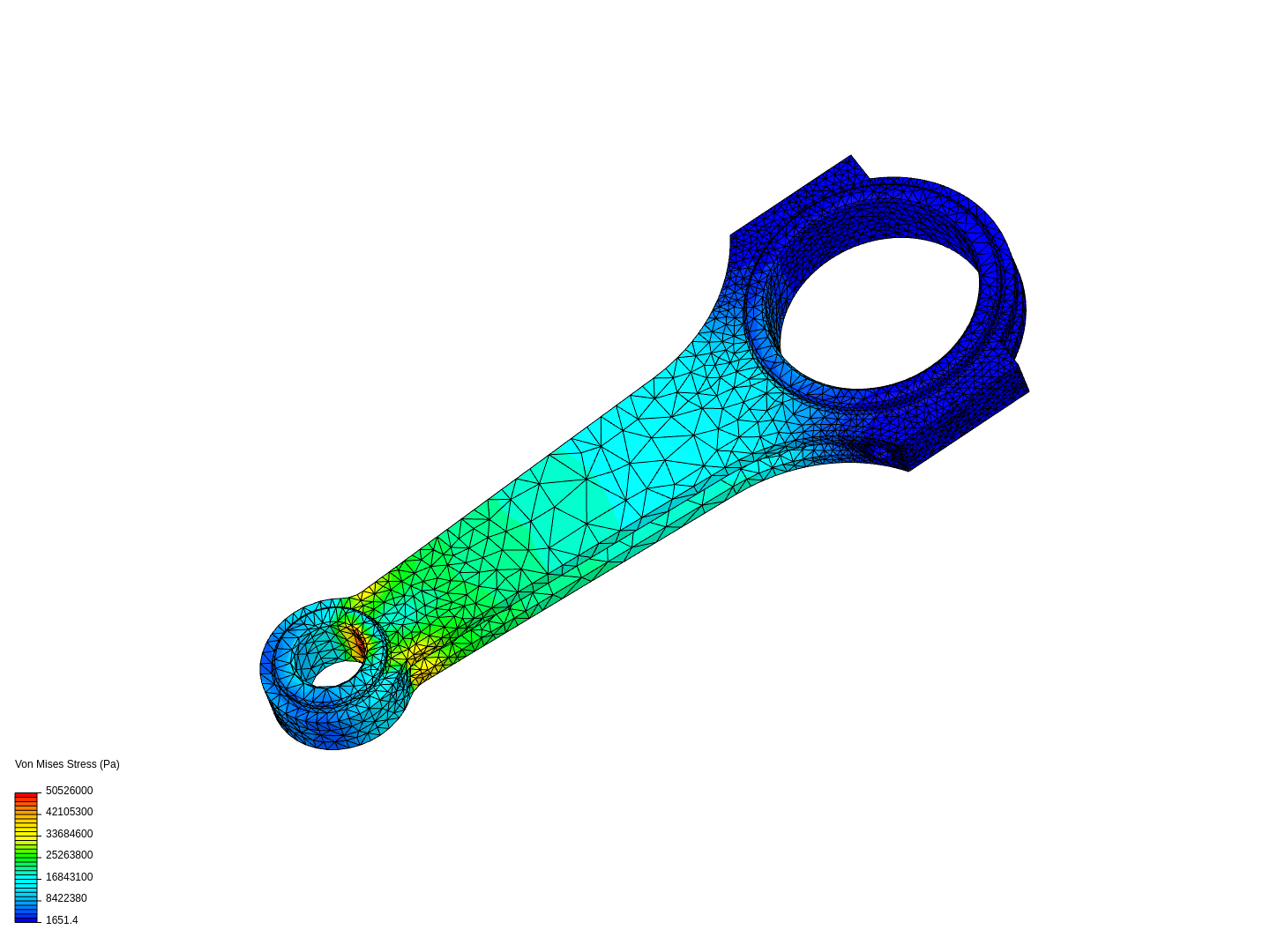 Tutorial 1: Connecting rod stress analysis image