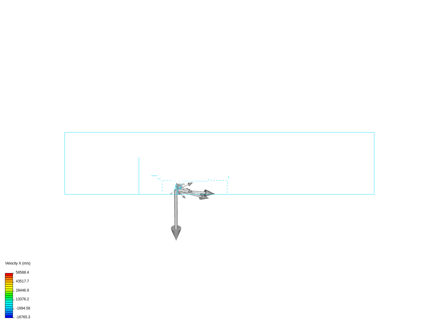 Air flow around a frontwing image