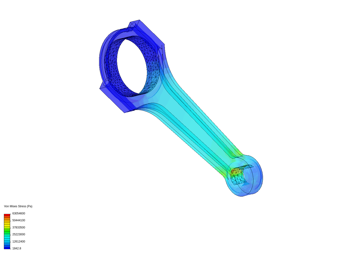 Tutorial 1: Connecting rod stress analysis image