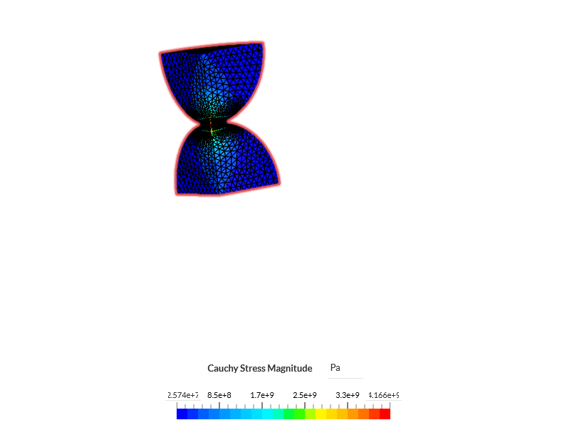 Hertzian contact for two speres image