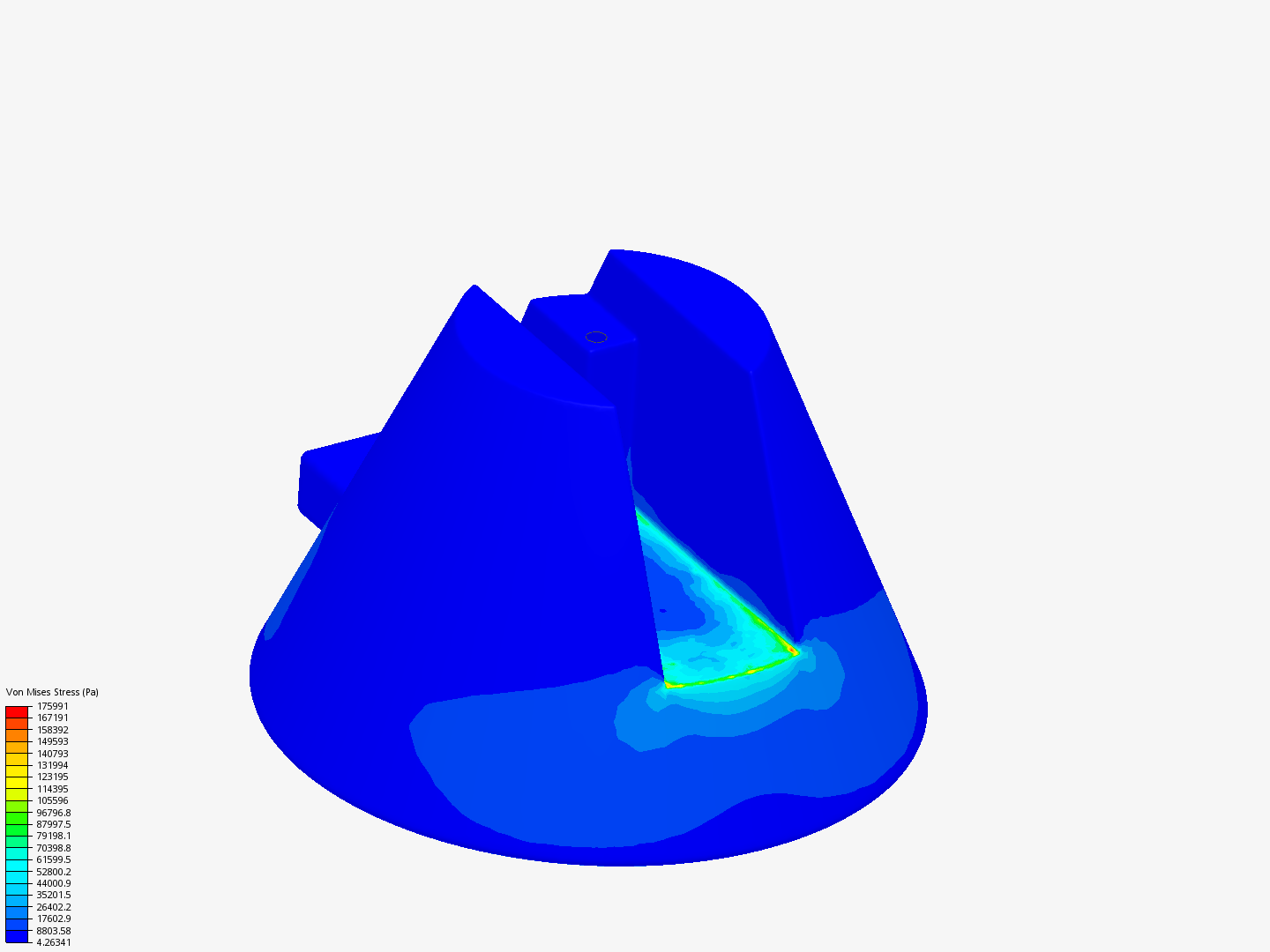 Solar base FEA image