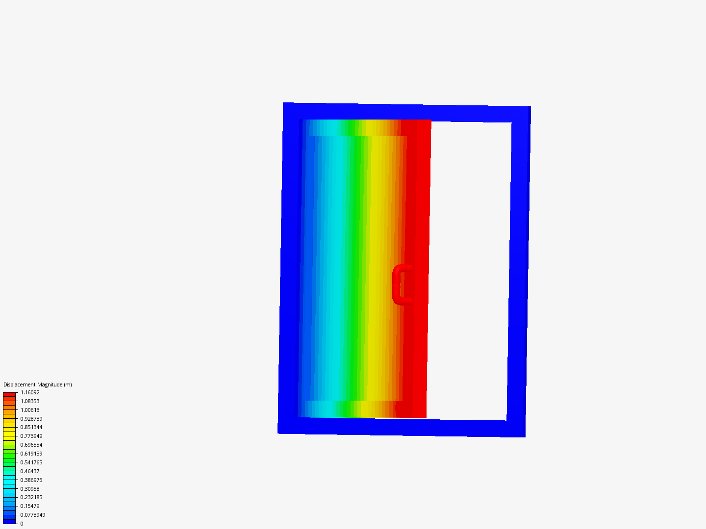 Air gap insulation on glass window image